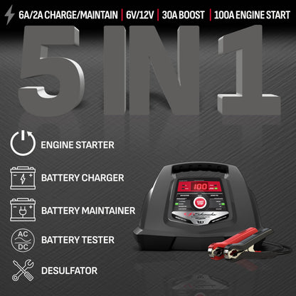 SCHUMACHER ELECTRIC 6A Car Battery Charger & 100A Engine Starter