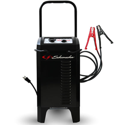 SCHUMACHER ELECTRIC Wheeled Manual 10A Car Battery Charger & Starter