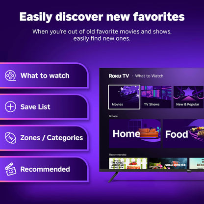 ROKU Smart TV 65-Inch 4K HDR with Enhanced Voice Remote