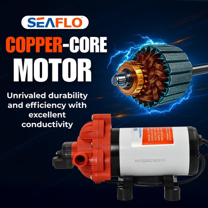 SEAFLO 33 Series Water Pump | 110V AC 3.3 GPM Self Priming