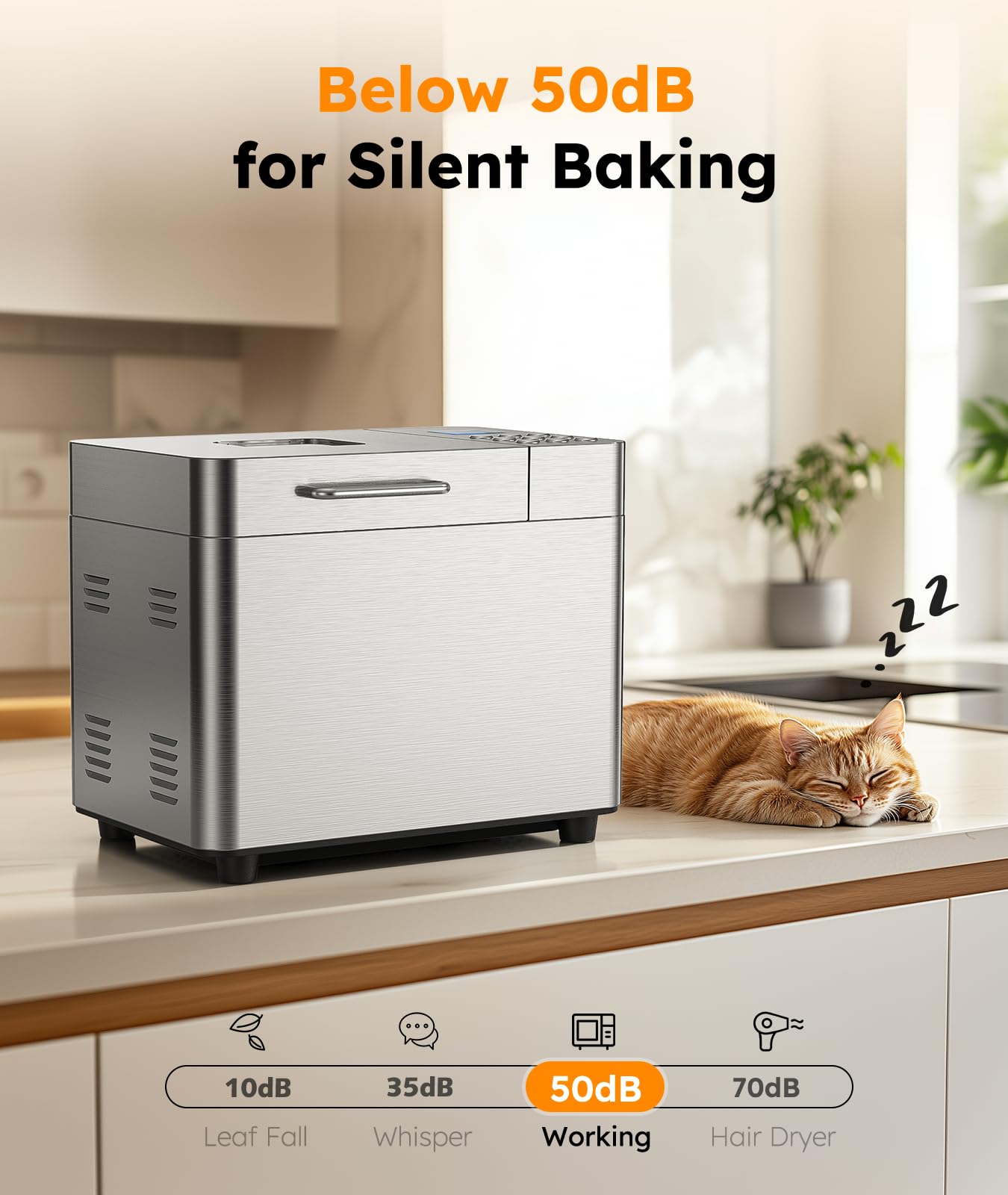 OSIPOTO 2LB Automatic Bread Maker Machine with Timer