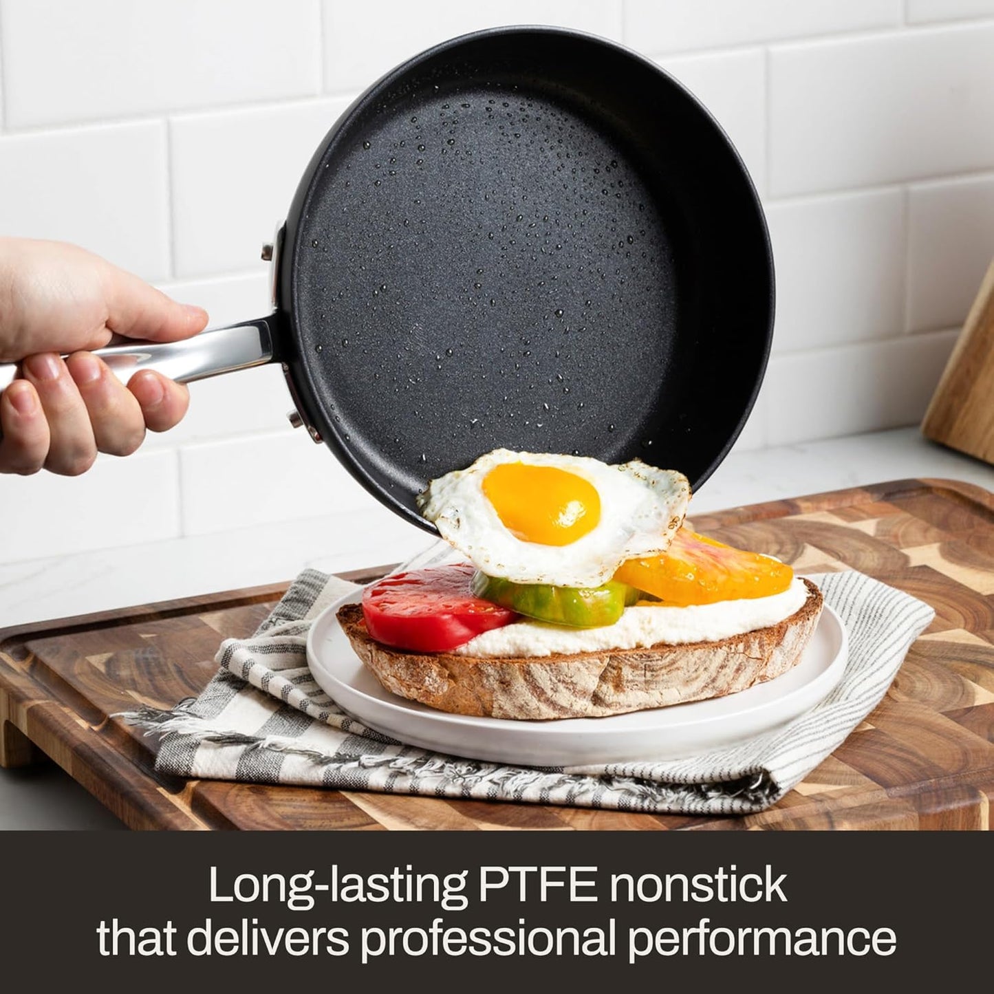 All-Clad HA1 Expert Hard Anodized Nonstick Cookware Set (10 Piece) Pots, Frying Pans, Dishwasher-Safe, Oven-Safe Up to 500°F Compatible with All Stovetops (Gas, Electric & Induction) - Black
