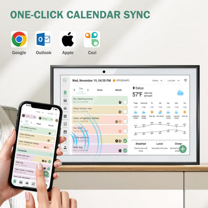 RROSKY WiFi Digital Calendar Smart Family Planner 10.1''