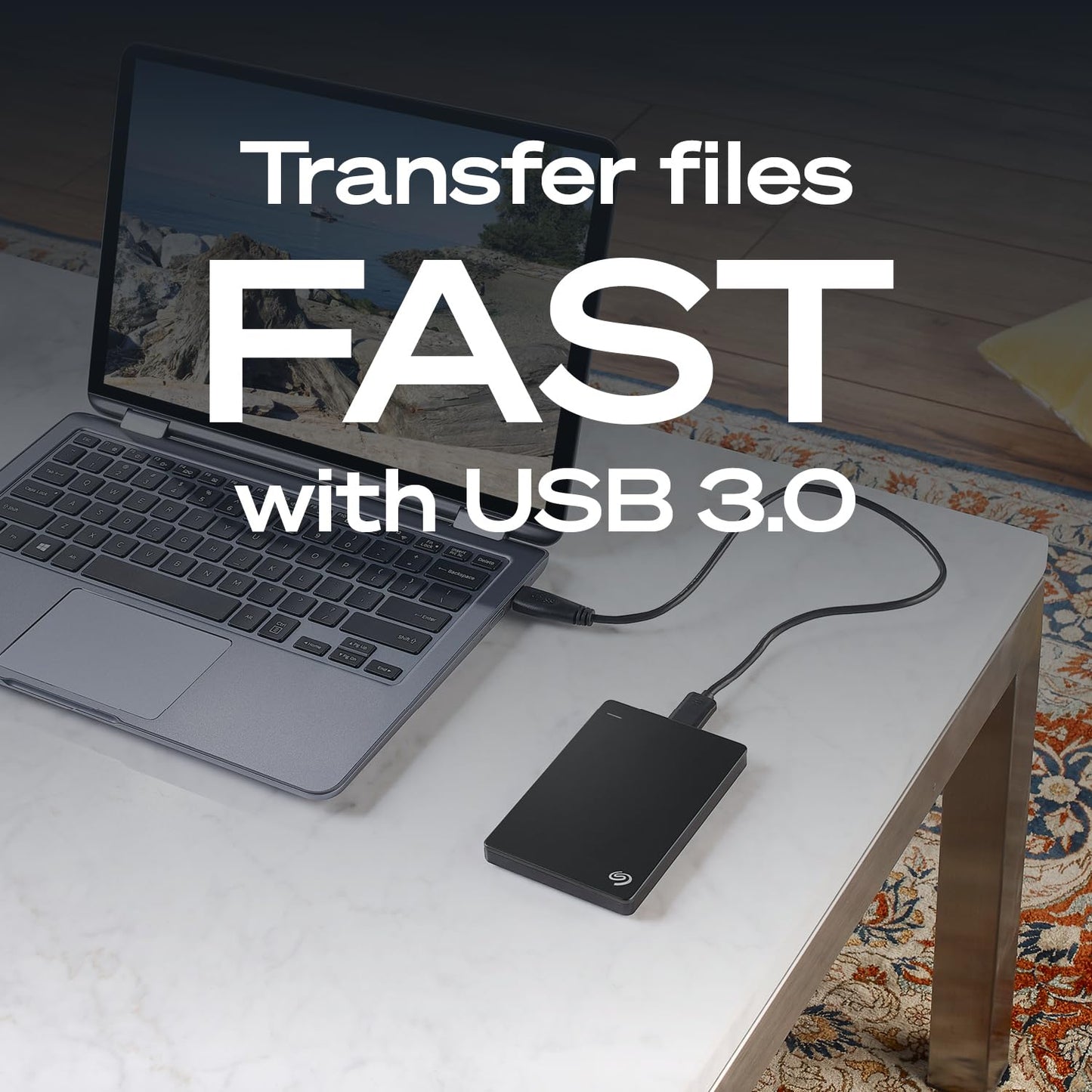 SEAGATE Portable 4TB External Hard Drive - USB 3.0 for PC & Console