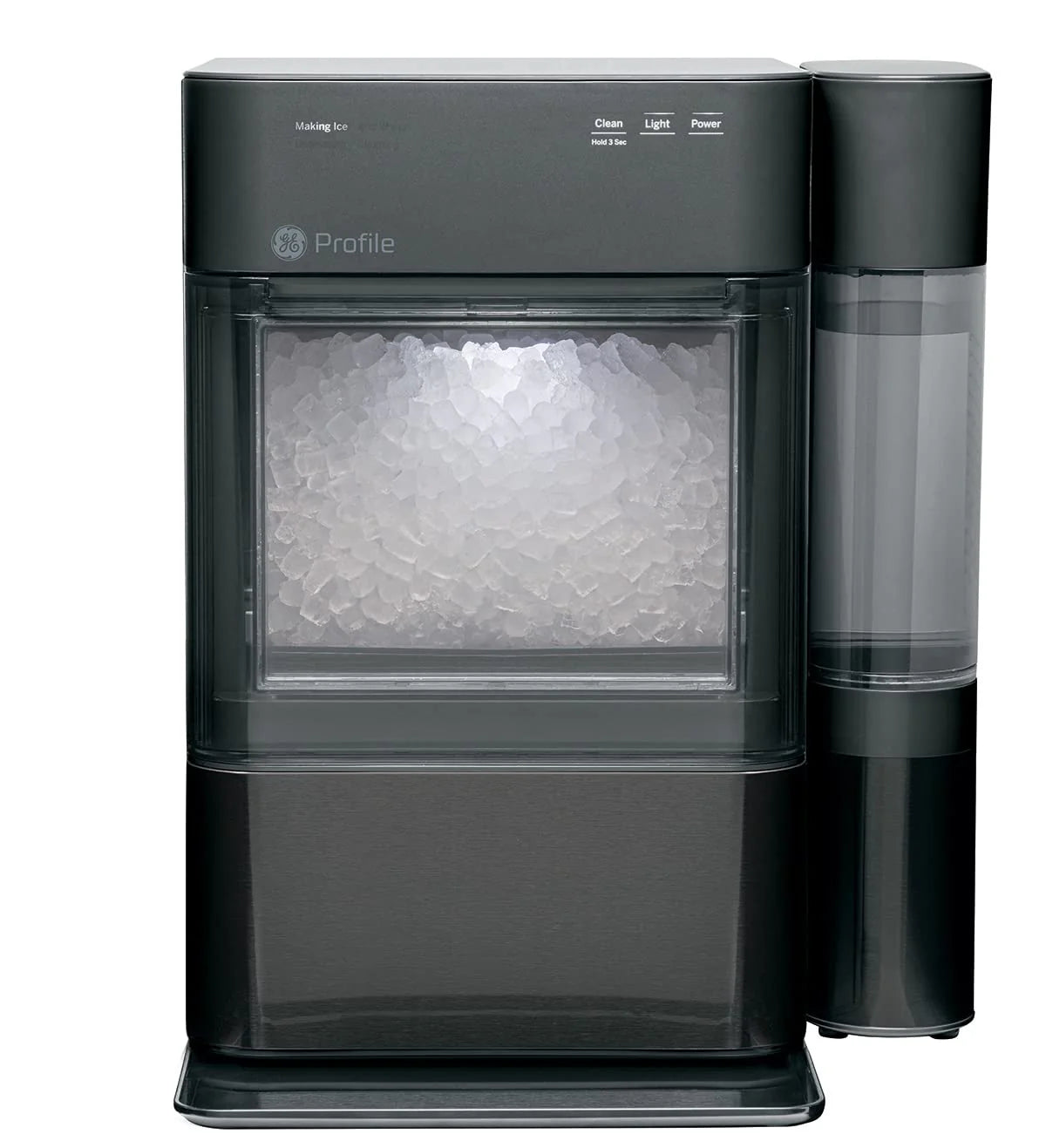 GE Profile Opal 2.0 | Countertop Nugget Ice Maker | Ice Machine with WiFi Connectivity | Smart Home Kitchen Essentials | Black Stainless