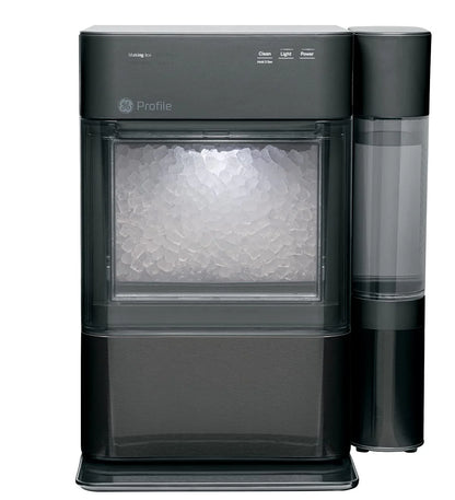 GE Profile Opal 2.0 | Countertop Nugget Ice Maker | Ice Machine with WiFi Connectivity | Smart Home Kitchen Essentials | Black Stainless