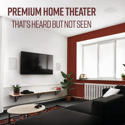Polk Audio RC80i 2-Way Premium In Ceiling Speakers 8" Round Perfect for Damp and Humid Indoor/Outdoor Placement - Bluetooth Ceiling Speakers, 1 Pair