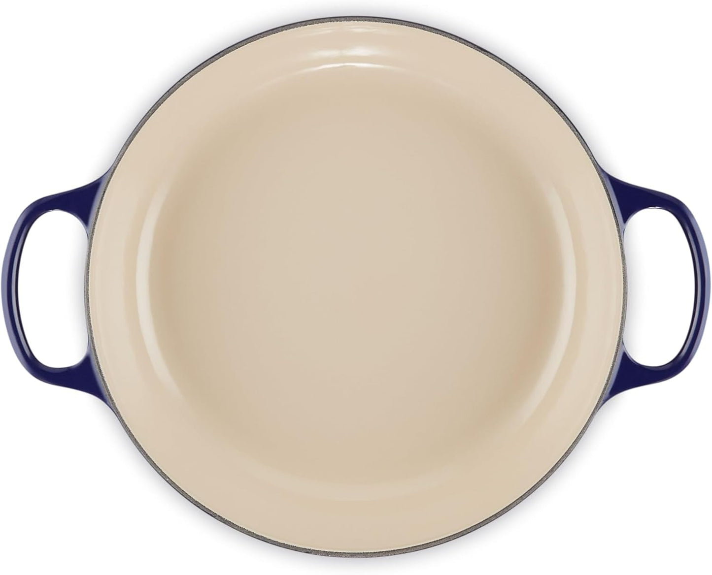 Le Creuset Olive Branch Collection Enameled Cast Iron Signature Braiser, 3.5 qt., Indigo with Embossed Lid