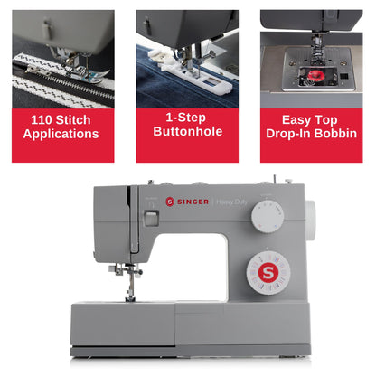 SINGER Heavy Duty 4452 High Speed Sewing Machine with Accessories