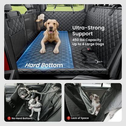 REEVAA Dog Truck Seat Cover - Waterproof Hammock for Large Dogs