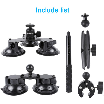 PELLKING Suction Car Mount for Insta360 and GoPro Cameras