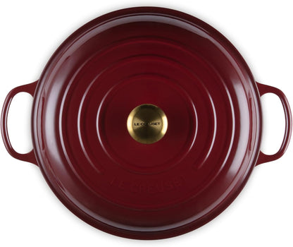 Le Creuset Enameled Cast Iron Signature Braiser, 3.5 qt., Garnet
