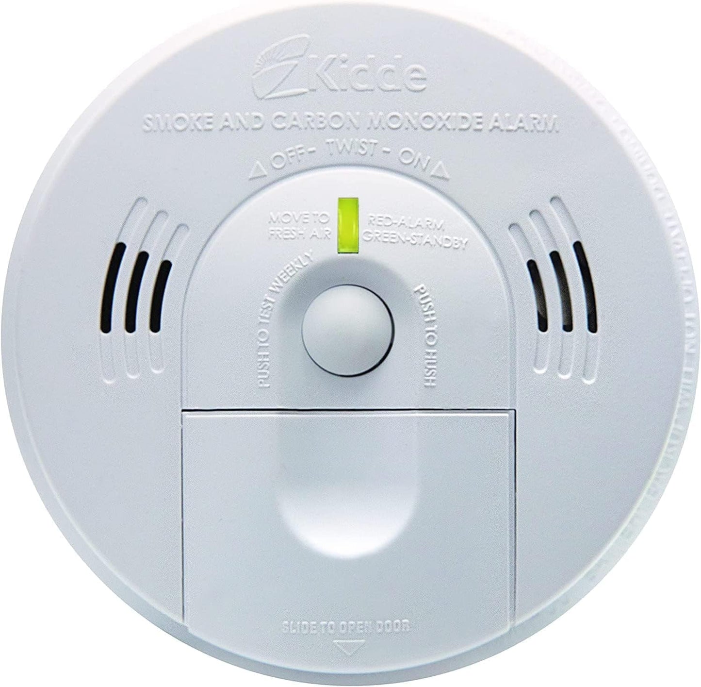 Kidde Smoke & Carbon Monoxide Detector, Hardwired, Interconnect Combination Smoke & CO Alarm with Battery Backup, Voice Alert, Pack of 2