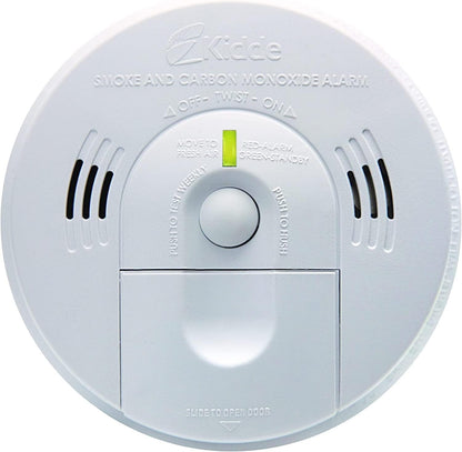 Kidde Smoke & Carbon Monoxide Detector, Hardwired, Interconnect Combination Smoke & CO Alarm with Battery Backup, Voice Alert, Pack of 2