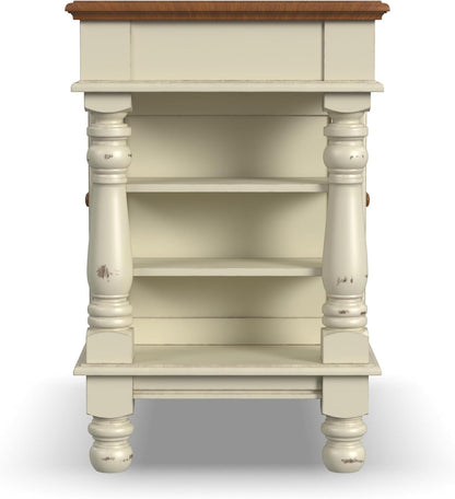 Homestyles Americana Antique Oak Island with Storage, 42"W