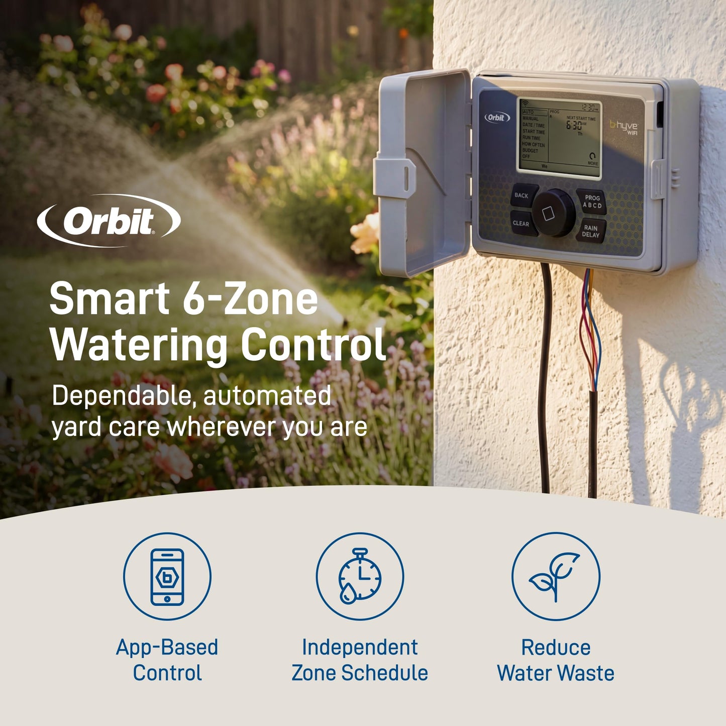 ORBIT B-hyve 6-Zone Smart Sprinkler Controller
