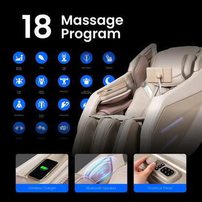 Osaki OS-3D Champ II | Black | Full Body Massage Chair | 3D SL-Track Full Body Massage Chair | Zero Gravity | Lumbar Heating | Touchscreen Controller | Auto Body Scan | Bluetooth Speaker