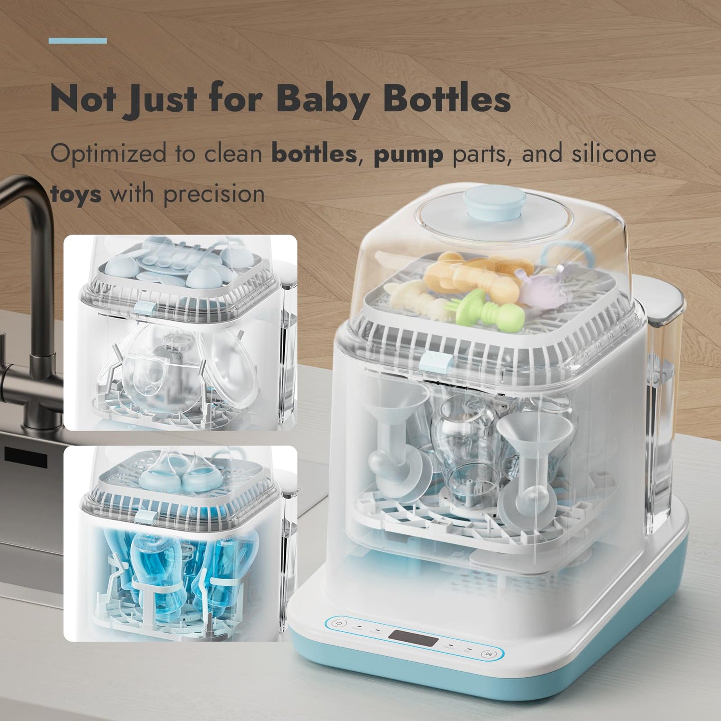 PAPABLIC Bottle Washer Pro - 4-in-1 Sterilizer & Dryer