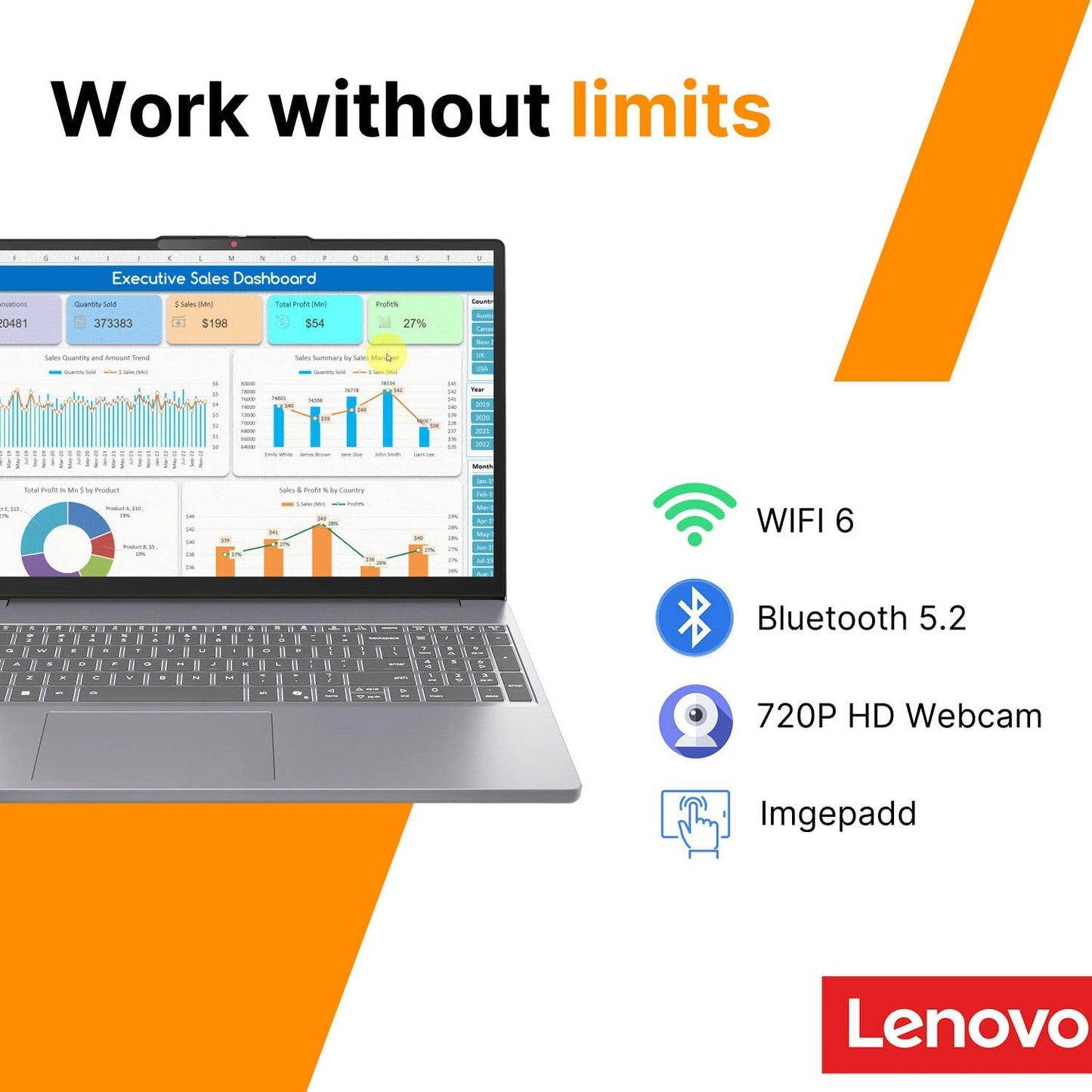 Lenovo IdeaPad Business Laptop • 15.3" FHD+ Display • Intel 10-Core i7-13620H • 16GB DDR5 RAM • 512GB PCIe SSD • Copilot AI • WiFi 6 & Bluetooth 5.2 • Win 11 • 2026 Edition AI PC for Work & Study