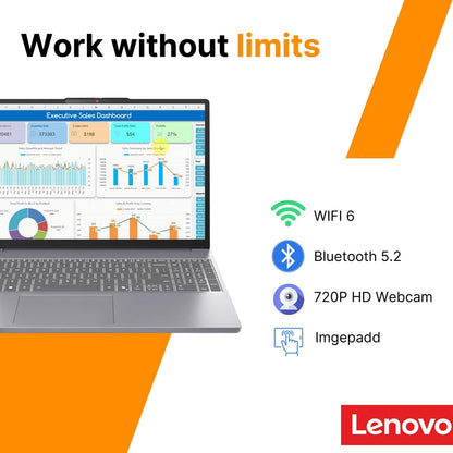 Lenovo IdeaPad Business Laptop • 15.3" FHD+ Display • Intel 10-Core i7-13620H • 16GB DDR5 RAM • 512GB PCIe SSD • Copilot AI • WiFi 6 & Bluetooth 5.2 • Win 11 • 2026 Edition AI PC for Work & Study