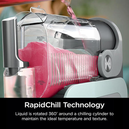 Ninja SLUSHi with RapidChill Technology, 96 oz. Frozen Drink & Slushie Machine, 5 Programs, Slush, Spiked Slush, Frappe, Milkshake, Frozen Juice, FS305CO + Two 16-oz Insulated Bubble Cups (Renewed)