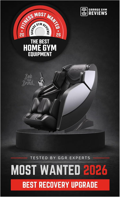 BOB AND BRAD iMaster Pro 4D Full Body Massage Chair, Co-Developed with Physical Therapists, 166° Zero Gravity SL-Track Recliner, Voice Control, Heat, Deep Tissue & Auto-Extend Calf for Tall Users